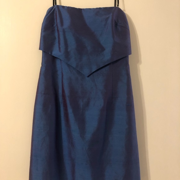 Laundry Shelli Segal blue dress size 12 - Picture 1 of 4